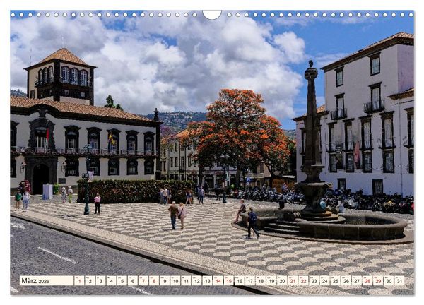 Produktbild: Funchal - Die Hauptstadt von Madeira (Wandkalender 2026 DIN A3 quer), CALVENDO Monatskalender