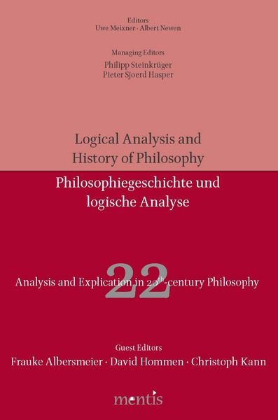 Produktbild: Analysis and Explication in 20th Century Philosophy