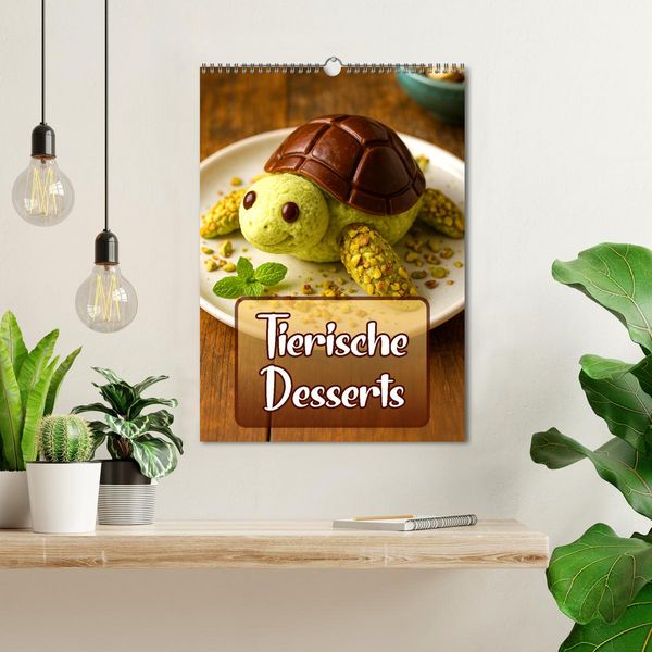Produktbild: Tierische Desserts (Wandkalender 2026 DIN A3 hoch), CALVENDO Monatskalender