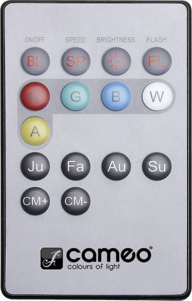 Cameo FLAT 1 REMOTE Fernbedienung Passend für (Lichteffekt-Zubehör): PAR-Scheinwerfer (L x B x H) 85 x 52 x 7 mm