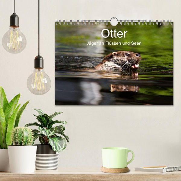 Produktbild: Otter - J&auml;ger an Fl&uuml;ssen und Seen (Wandkalender 2026 DIN A4 quer), CALVENDO Monatskalender