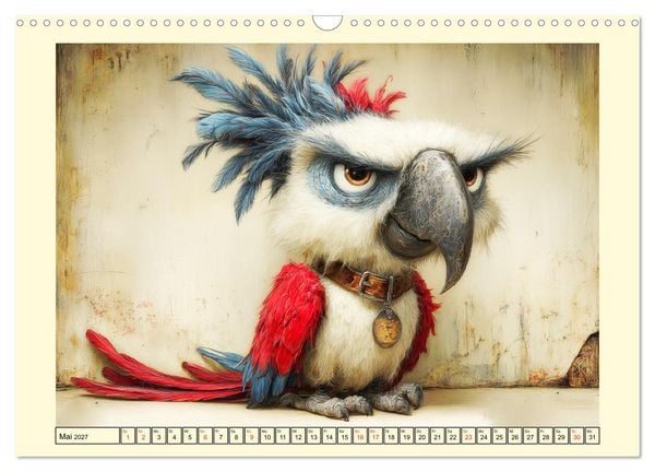 Produktbild: Schr&auml;ge V&ouml;gel. Skurrile Portraits mit Charakter und Charme (Wandkalender 2027 DIN A3 quer), CALVENDO Monatskalender