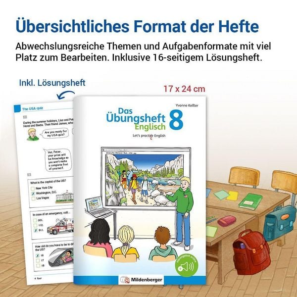 Produktbild: Das &Uuml;bungsheft Englisch 8