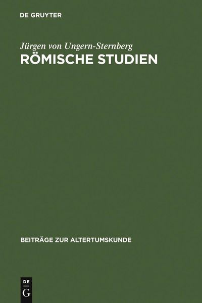 Produktbild: R&ouml;mische Studien