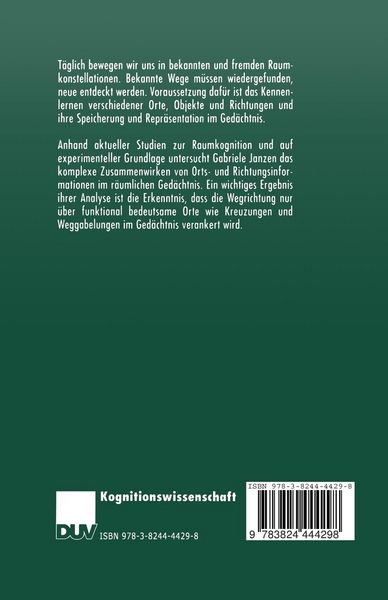 Produktbild: Organisation r&auml;umlichen Wissens