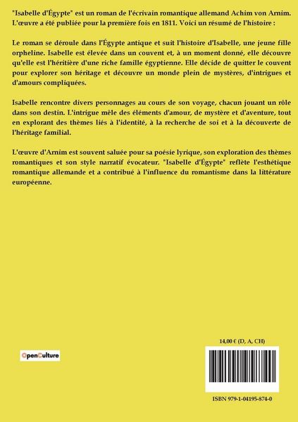 Produktbild: Isabelle d'&Eacute;gypte