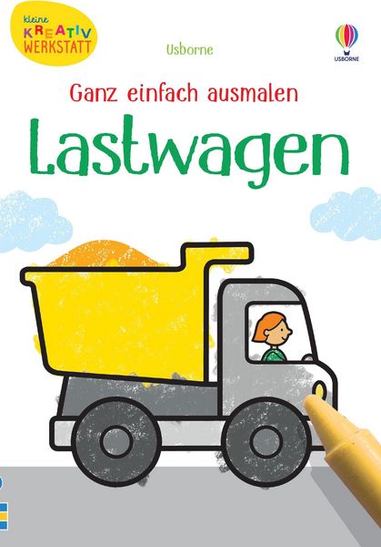 Produktbild: Kleine Kreativ-Werkstatt &ndash; Mein Ganz-einfach-Ausmalen-Koffer: Dinos, Lastwagen, Superkids