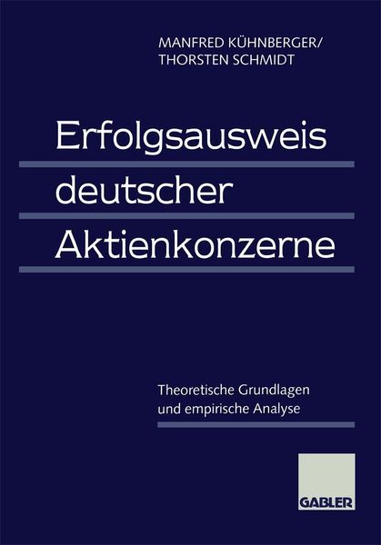 Produktbild: Erfolgsausweis deutscher Aktienkonzerne
