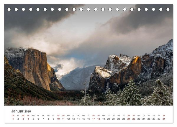 Produktbild: Yosemite - Nationalpark (Tischkalender 2026 DIN A5 quer), CALVENDO Monatskalender