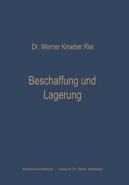 Produktbild: Beschaffung und Lagerung
