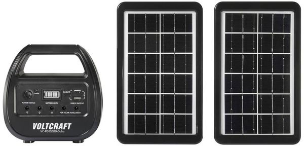 Produktbild: VOLTCRAFT VC-PS15000-Solar VC-14297675 Solar-Powerbank Ladestrom Solarzelle 0.51 A 3 W 15000 mAh