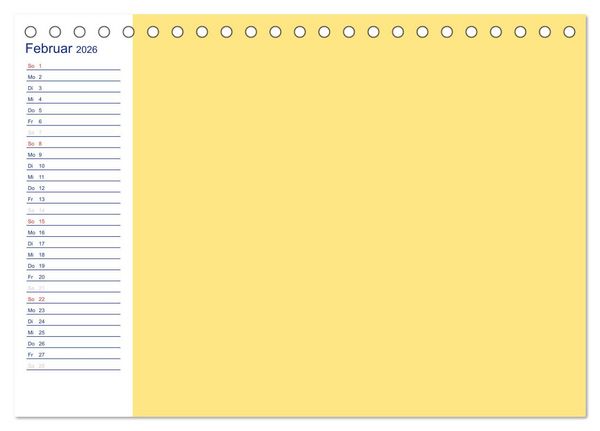 Produktbild: Farbiger Bastelkalender (Tischkalender 2026 DIN A5 quer), CALVENDO Monatskalender