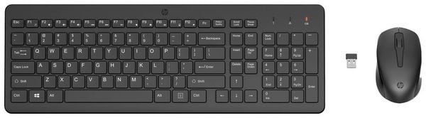 HP 330 Kabellos Tastatur, Maus-Set Deutsch, QWERTZ Schwarz