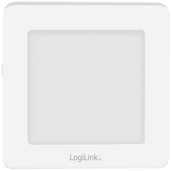 Produktbild: LogiLink LED013 LED013 LED-Nachtlicht mit D&auml;mmerungssensor Quadratisch LED Warmwei&szlig; Wei&szlig;