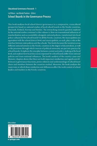 Produktbild: School Boards in the Governance Process
