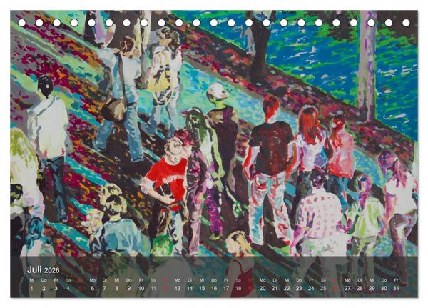 Produktbild: Alena Steinlechner, Acryl auf Leinwand (Tischkalender 2026 DIN A5 quer), CALVENDO Monatskalender
