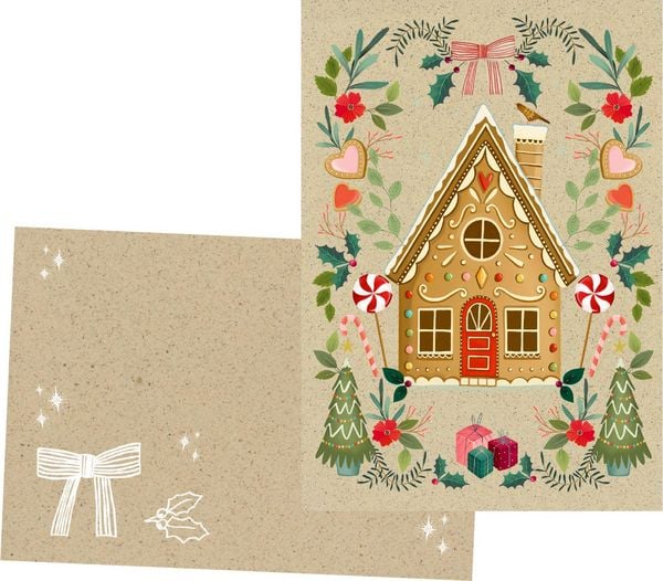 Produktbild: A5-Graspapier-Adventskalender &ndash; Weihnachtszauber