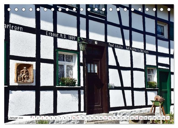 Produktbild: Fachwerkh&auml;user - Historische Geb&auml;ude rund um Simmerath (Tischkalender 2026 DIN A5 quer), CALVENDO Monatskalender