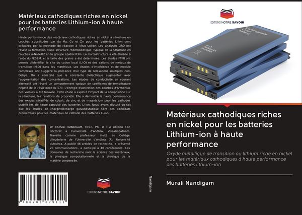Produktbild: Mat&eacute;riaux cathodiques riches en nickel pour les batteries Lithium-ion &agrave; haute performance