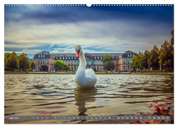 Produktbild: Historisches Stuttgart 2026 (Wandkalender 2026 DIN A2 quer), CALVENDO Monatskalender