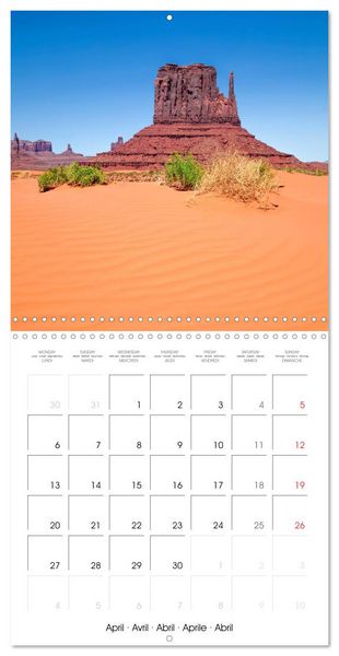 Produktbild: Monument Valley &ndash; Gorgeous Scenic Views (Wall Calendar 2026 12 &times; 12 Inch) CALVENDO 12 Month Wall Calendar