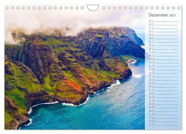 Produktbild: Malerisches Hawaii (Wandkalender 2027 DIN A4 quer), CALVENDO Monatskalender