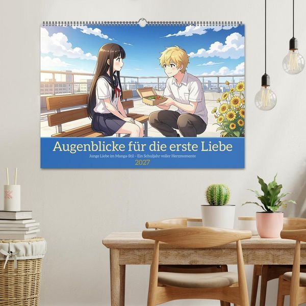 Produktbild: Augenblicke f&uuml;r die erste Liebe (Wandkalender 2027 DIN A2 quer), CALVENDO Monatskalender