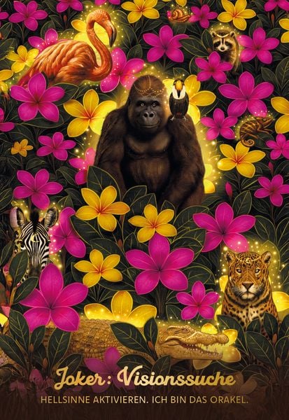 Produktbild: Earth Guardians - Das Orakel der Krafttiere und Pflanzenseelen - 46 farbige Karten, 172-seitiges farbiges Booklet