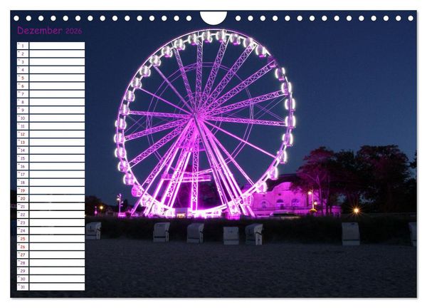 Produktbild: K&uuml;hlungsborn Geburtstagsplaner (Wandkalender 2026 DIN A4 quer), CALVENDO Monatskalender
