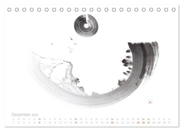 Produktbild: Simply Black and White/ Einfach Schwarz und Weiss - Kunst (Tischkalender 2026 DIN A5 quer), CALVENDO Monatskalender