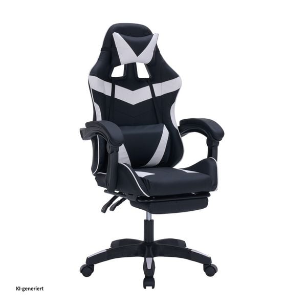 Produktbild: HTI-Living Gaming Stuhl Krit Eco Schwarz-Wei&szlig; Gaming Stuhl Krit Eco Schwarz-Wei&szlig;
