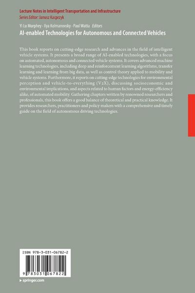 Produktbild: AI-enabled Technologies for Autonomous and Connected Vehicles