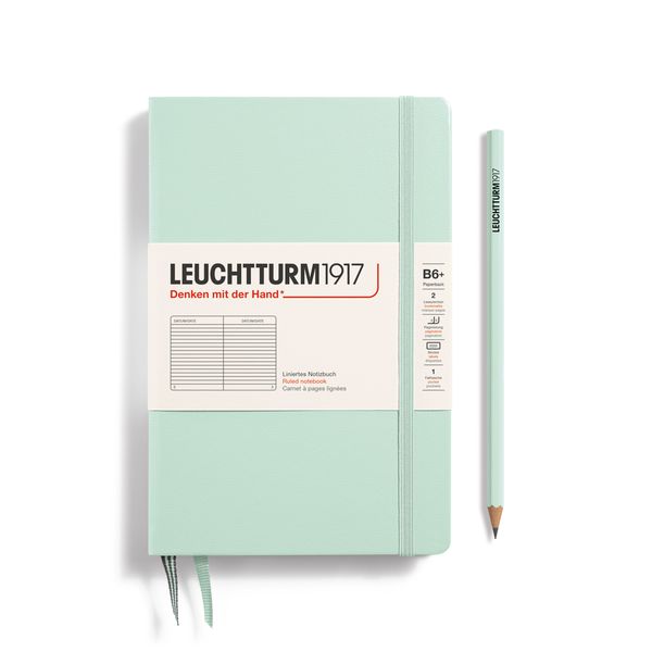 Agenda Settimanale LEUCHTTURM1917 2026 - Formato B6+, Copertina Rigida, Verde Foresta, Inglese