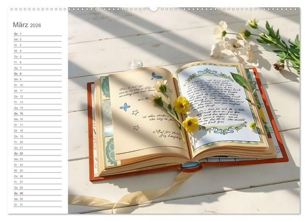 Produktbild: Papiertr&auml;ume - Die kreative Welt der Papierkunst (hochwertiger Premium Wandkalender 2026 DIN A2 quer), Kunstdruck in Hochglanz
