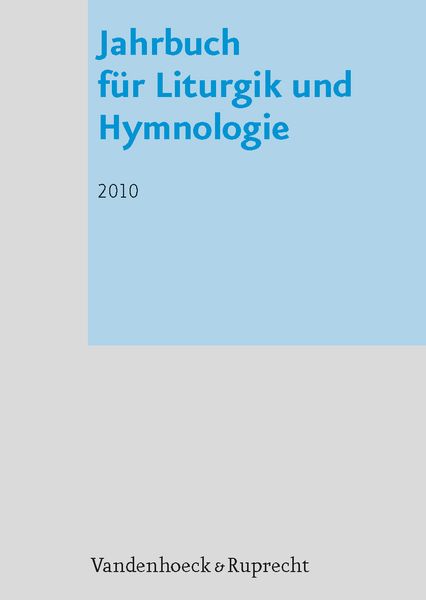 Produktbild: Jahrbuch f&uuml;r Liturgik und Hymnologie, 49. Band 2010