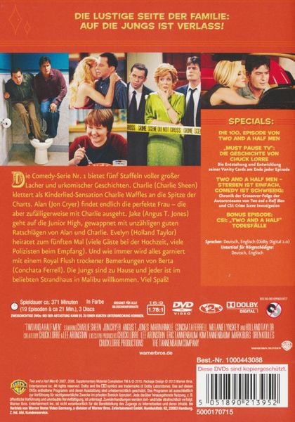 Produktbild: Two and a Half Men - Mein cooler Onkel Charlie - Staffel 5 [3 DVDs]