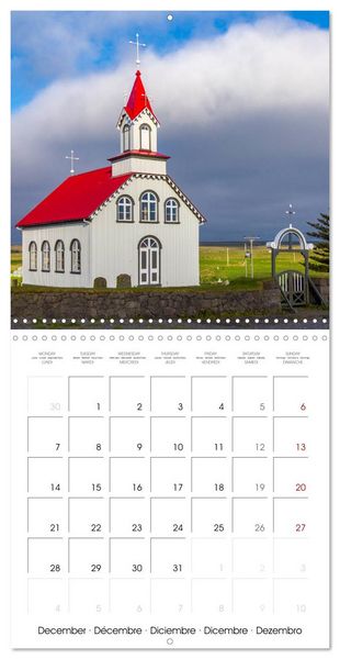 Produktbild: COLOURS OF ICELAND (Wall Calendar 2026 12 &times; 12 Inch) CALVENDO 12 Month Wall Calendar