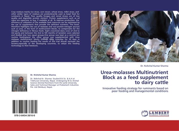 Produktbild: Urea-molasses Multinutrient Block as a feed supplement to dairy cattle
