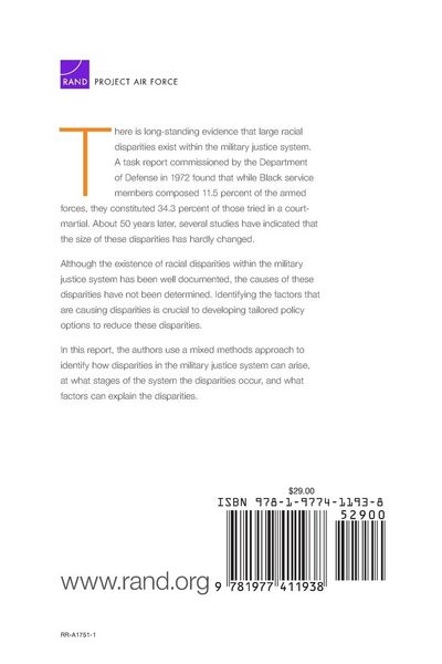Produktbild: Racial Disparities in the Department of the Air Force Military Justice System