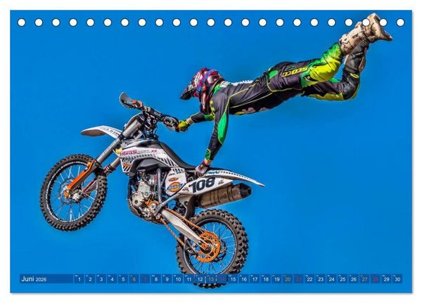 Produktbild: Motocross - mit vollem Risiko (Tischkalender 2026 DIN A5 quer), CALVENDO Monatskalender