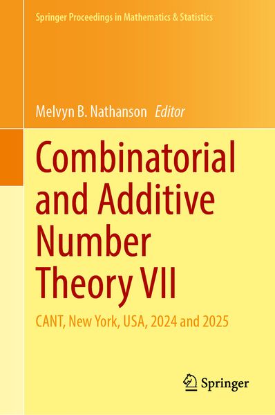 Produktbild: Combinatorial and Additive Number Theory VII