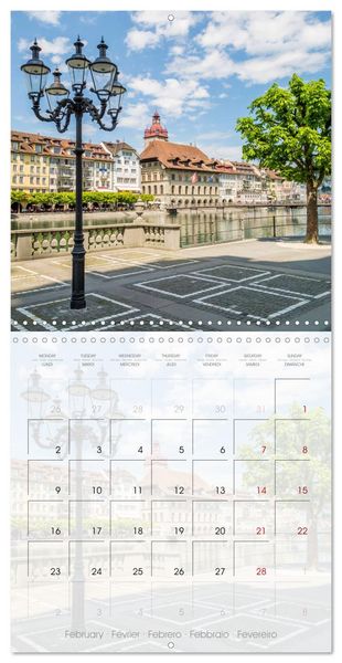 Produktbild: LUCERNE Lovely Switzerland (Wall Calendar 2026 12 &times; 12 Inch) CALVENDO 12 Month Wall Calendar