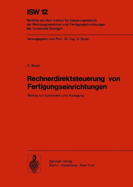 Produktbild: Rechnerdirektsteuerung von Fertigungseinrichtungen