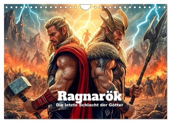 Ragnarök – Die letzte Schlacht der Götter (Wandkalender 2027 DIN A4 quer), CALVENDO Monatskalender