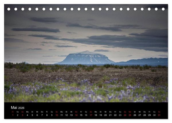 Produktbild: Island - Iceland - &Iacute;sland (Tischkalender 2026 DIN A5 quer), CALVENDO Monatskalender
