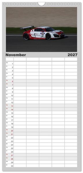 Produktbild: Familienplaner 2027 - SPORTWAGEN DTM und FIA GT mit 5 Spalten (Wandkalender, 21 x 45 cm) CALVENDO