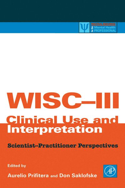 Produktbild: WISC-III Clinical Use and Interpretation