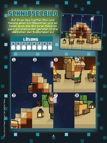 Produktbild: Minecraft: Der gro&szlig;e Glow-in-the-Dark Stickerspa&szlig;: Stickern - R&auml;tseln - Ausmalen