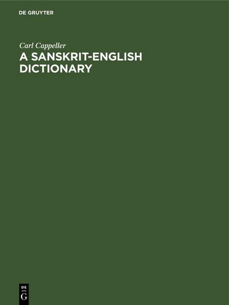 Produktbild: A Sanskrit-English dictionary
