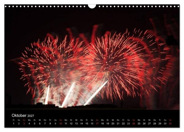 Produktbild: Feuerwerk (Wandkalender 2027 DIN A3 quer), CALVENDO Monatskalender
